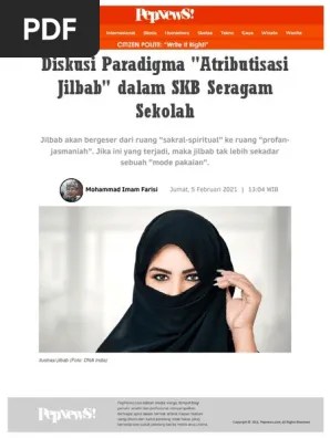 5-Diskusi Paradigma Atributisasi Jilbab Dalam SKB Seragam Sekolah | PDF