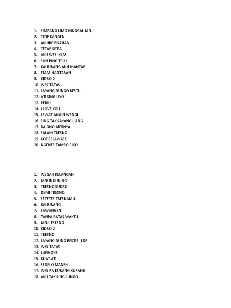 Simpang Limo Ninggal Janji | PDF