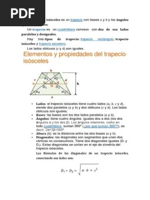 Sea el punto c de coordenadas (h,k) el centro de la elipse, la longitud del eje mayor es 2a y la … Areas Y Ejercicios Trapecio Pdf Triangulo Geometria Elemental