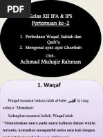 Pertemuan Ke-1 Waqaf | PDF