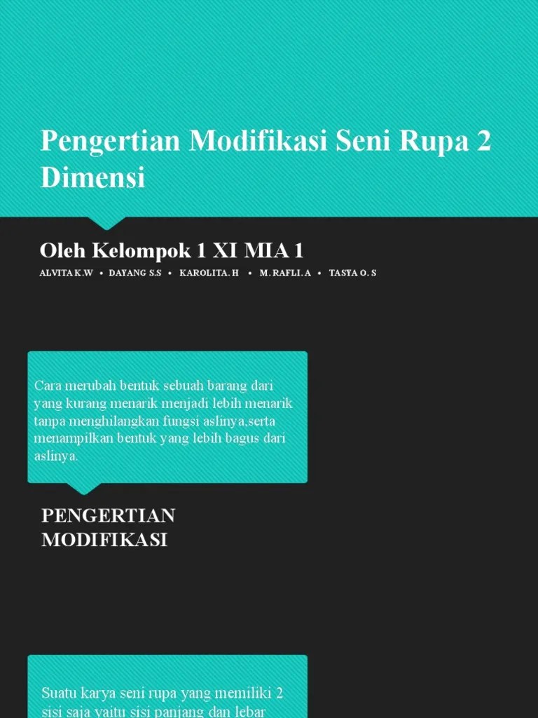 471237462 Modifikasi Seni Rupa 2 Dimensi Pptx