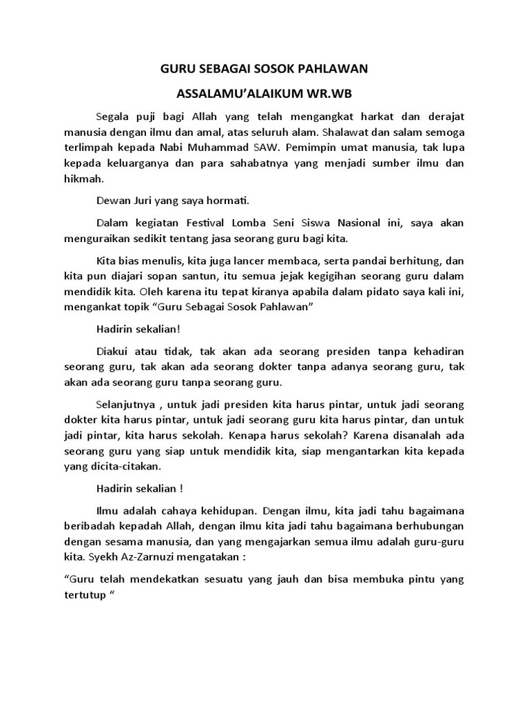 Antaranya, kita hendaklah menumpukan perhatian semasa guru mengajar dan menyiapkan tugasan yang dipesan oleh guru. Guru Sebagai Sosok Pahlawan Pdf