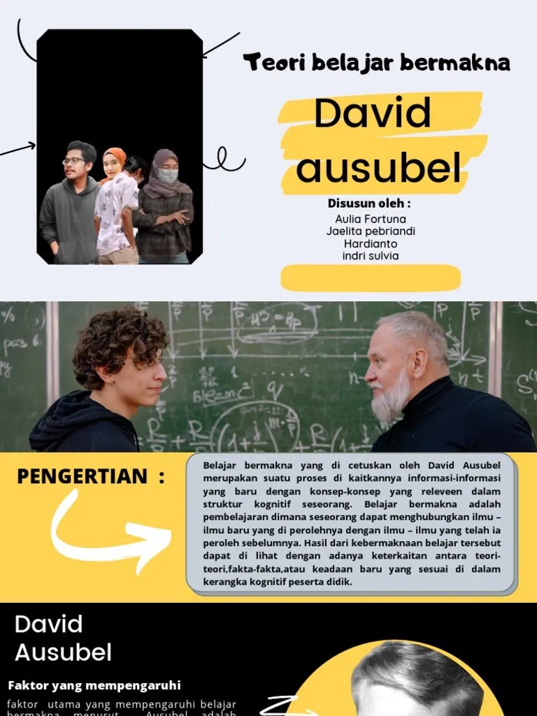 Teori Belajar Bermakna David Ausubel- valid | PDF