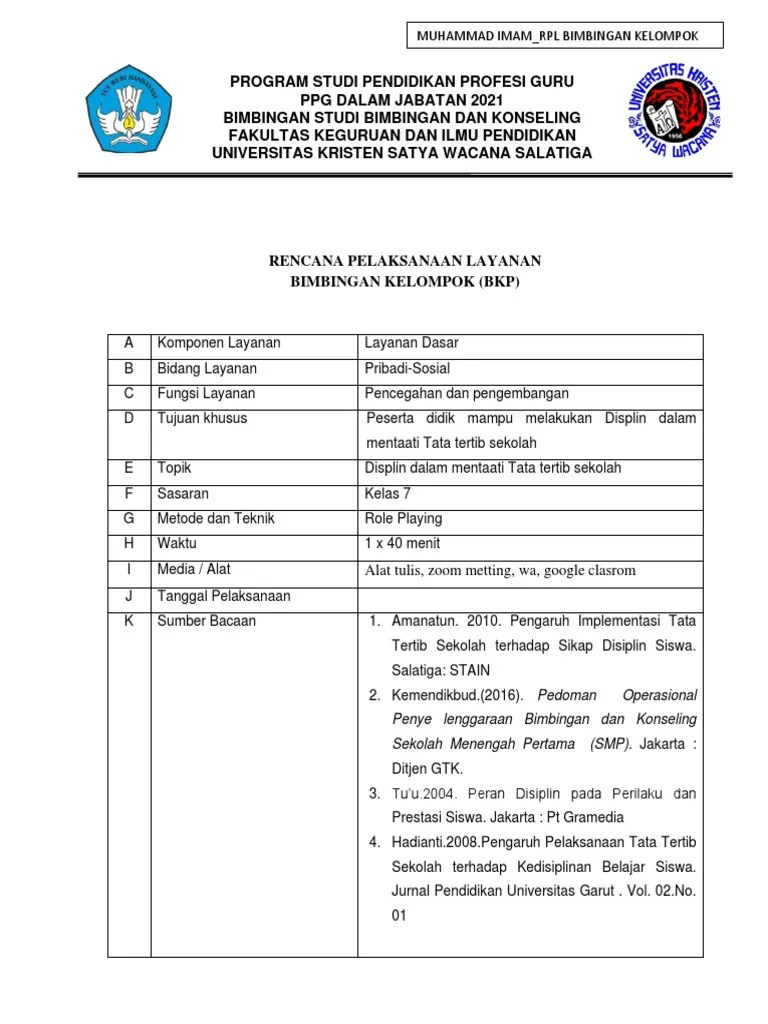 Muhammad Imam - RPL Bimbingan Kelompok | PDF