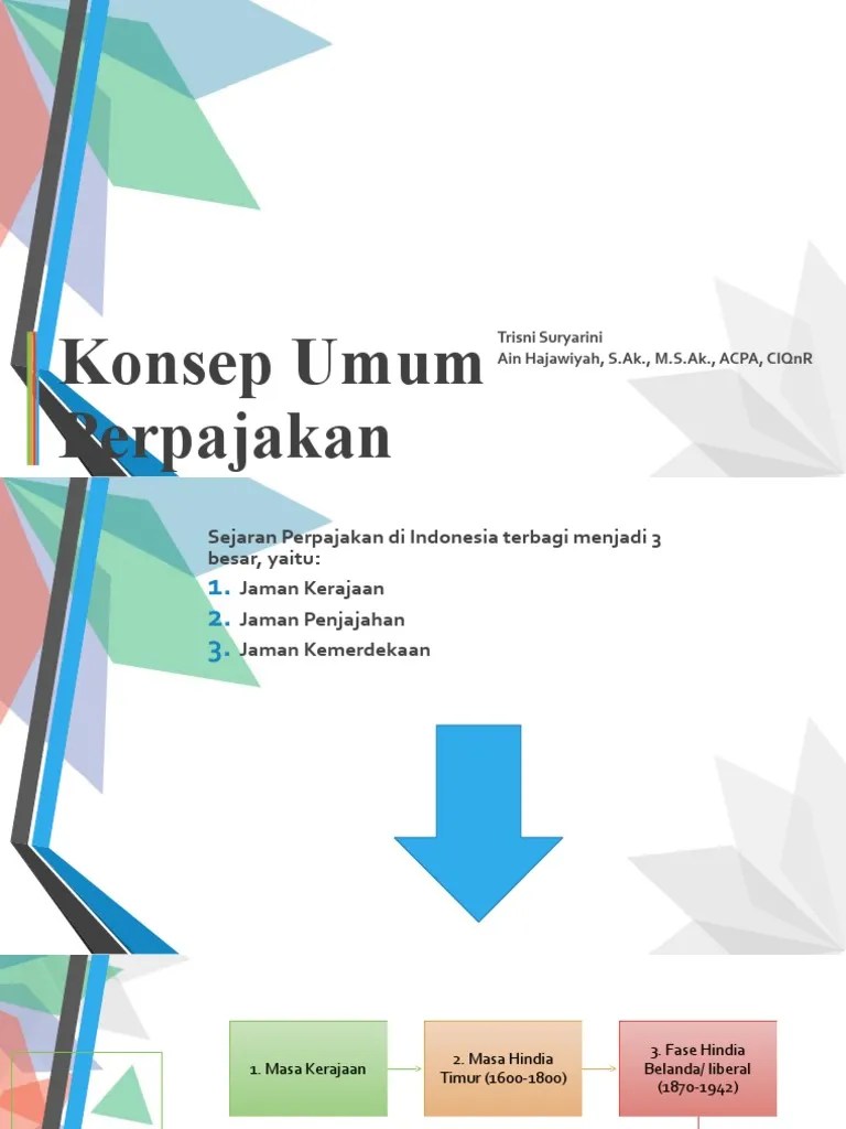 Konsep Umum Perpajakan | PDF