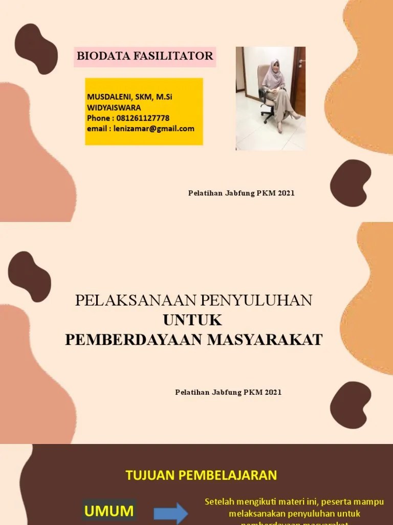 Penyuluhan Untuk Pemberdayaan Masyarakat | PDF