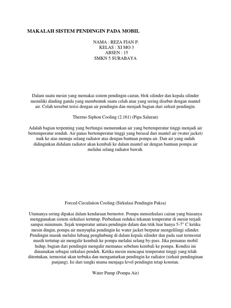 Baixardoc.com Makalah Sistem Pendingin Pada Mobildocx | PDF