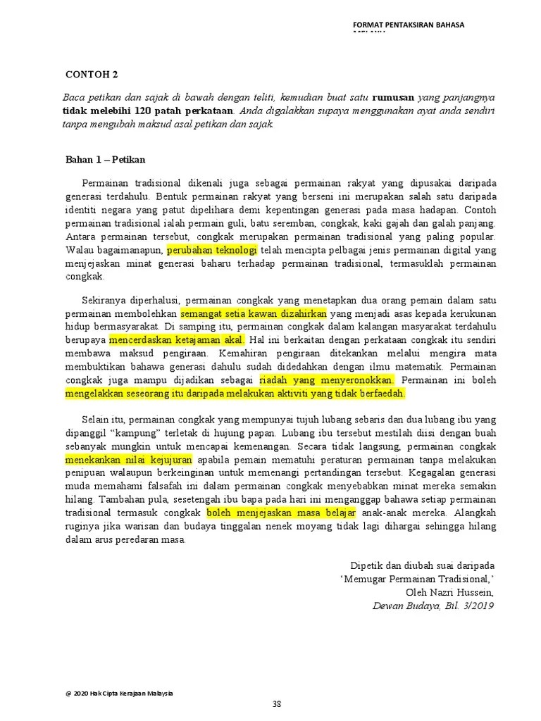 Kertas model spm 2021 (sasbadi). Jawapan Rumusan Pdf