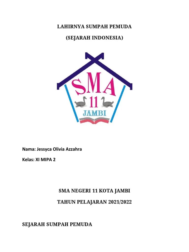 Jessyca Olivia s Indo Lahirnya Sumpah Pemuda-wps Office | PDF