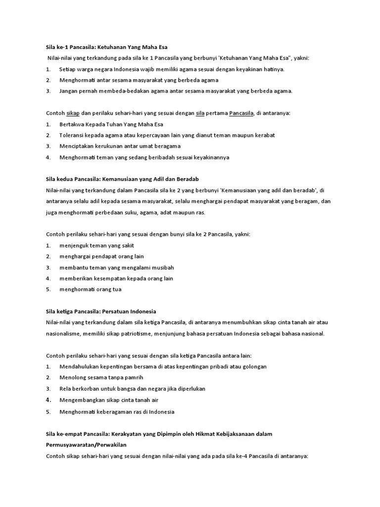 Apa itu adil?, adil secara bahasa: Panca Sila Pdf