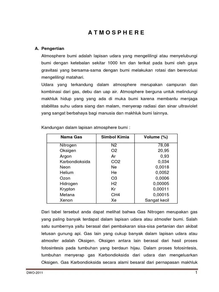 Atmosfera (1-14) | PDF