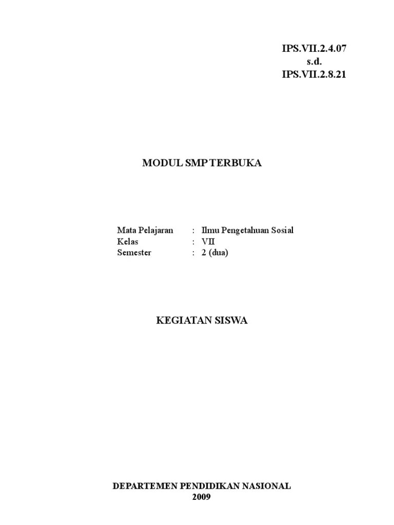 IPS Kelas VII Semester 2 | PDF