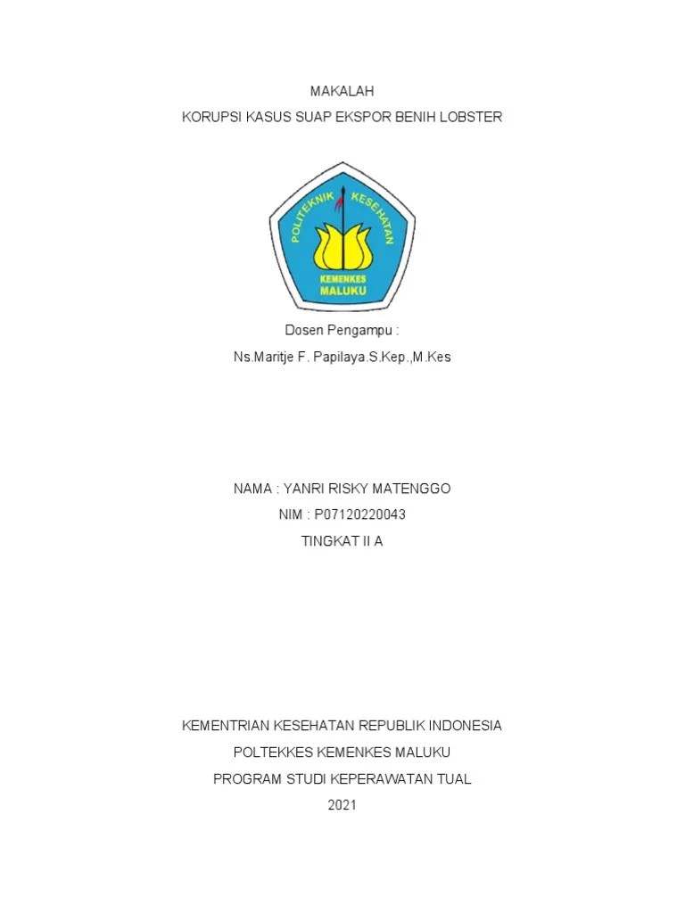 MAKALAH KASUS KORUPSI | PDF