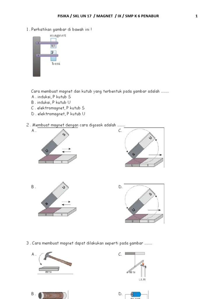 Membuat Magnet Dengan Cara Digosok Secara Benar Adalah