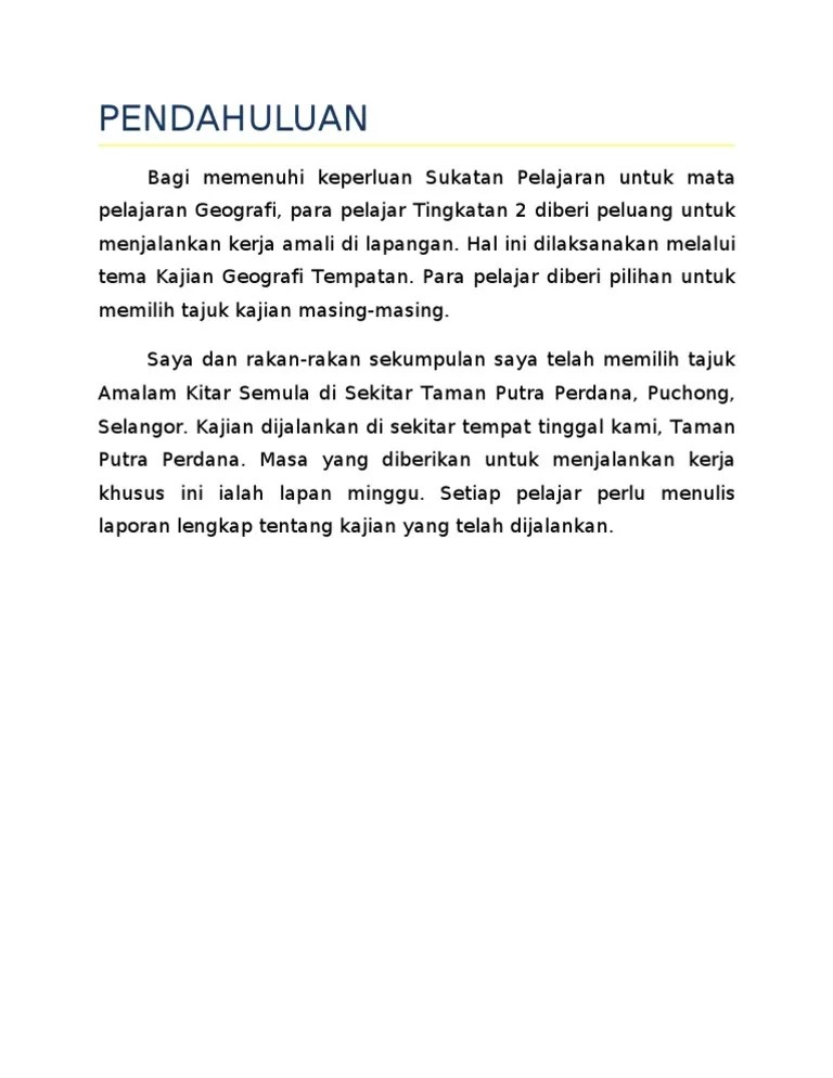 Contoh folio kerja lapangan geografi pt3 jawapan 2022 tingkatan 3 untuk jadual kerja borang soal selidik, cadangan kesan, faktor, rumusan. Rumusan Kerja Lapangan Geografi Gingerqwe