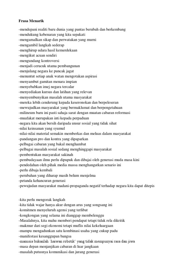 Penanda wacana bahasa melayu spm my pendidik from mypendidik contoh penanda wacana in english penanda wacana penghubung by mohammed nidzam. Frasa Menarik Kata Kata Hikmat Penanda Wacana Pdf