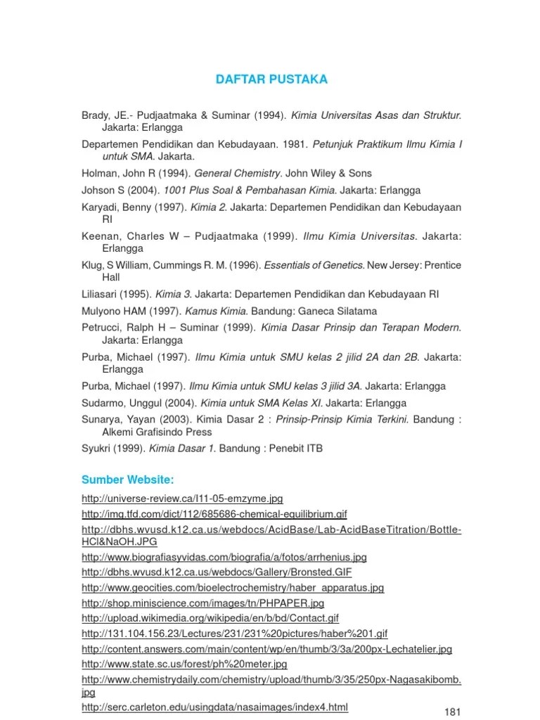 Modul kimia kelas xii kd 3.8. 09 Daftar Pustaka Dan Kunci Jawaban Pdf
