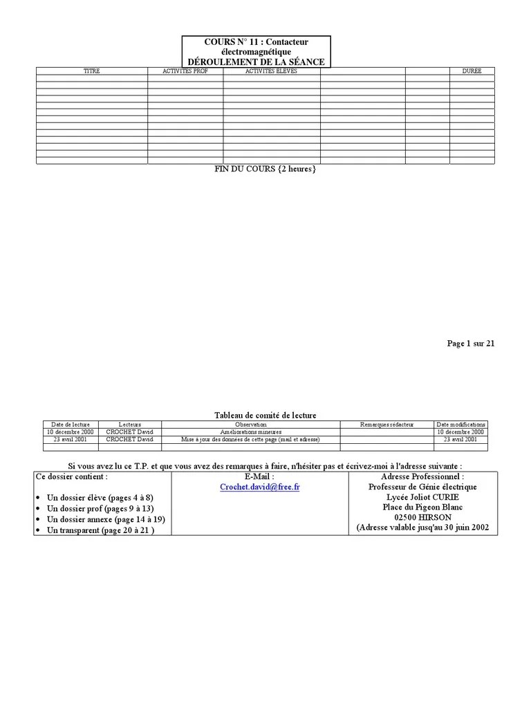 1get Cours Cours11.PDF Contacteur | PDF | Impédance (électricité) |  Puissance (physique)