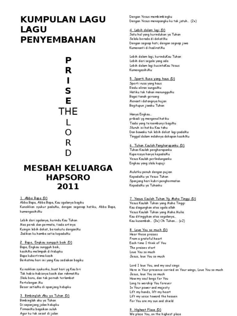 Bapa Ku Datang Padamu Dan Ku Bawa Dihadapan Mu