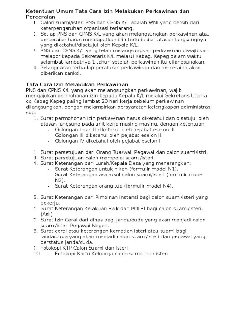 Surat izin dan cuti menikah adalah surat izin yang diberikan oleh atasan langsung kepada staf atau karyawan yang akan melangsungkan . Persyaratan Nikah Lengkap