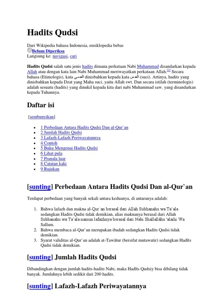 Hadits Qudsi | PDF