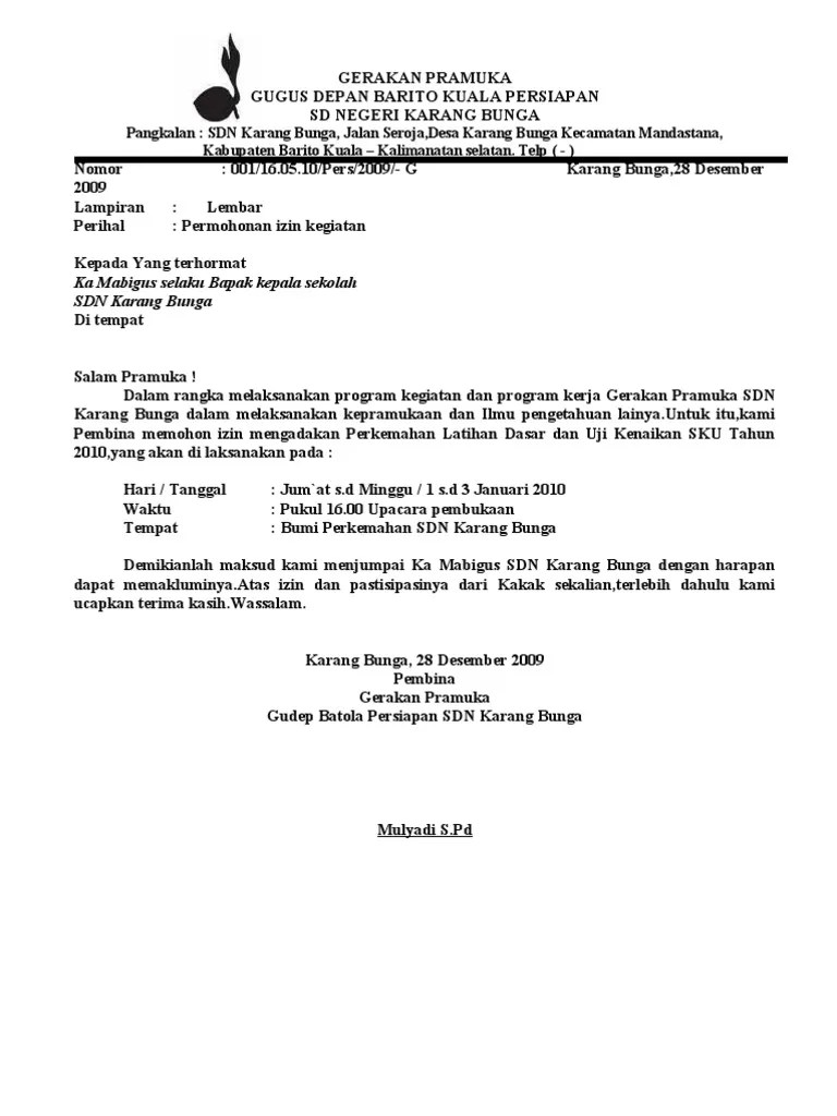 Di saat sekolah mendapatkan undangan untuk mengikuti lomba. Contoh Proposal Gerakan Pramuka Pdf