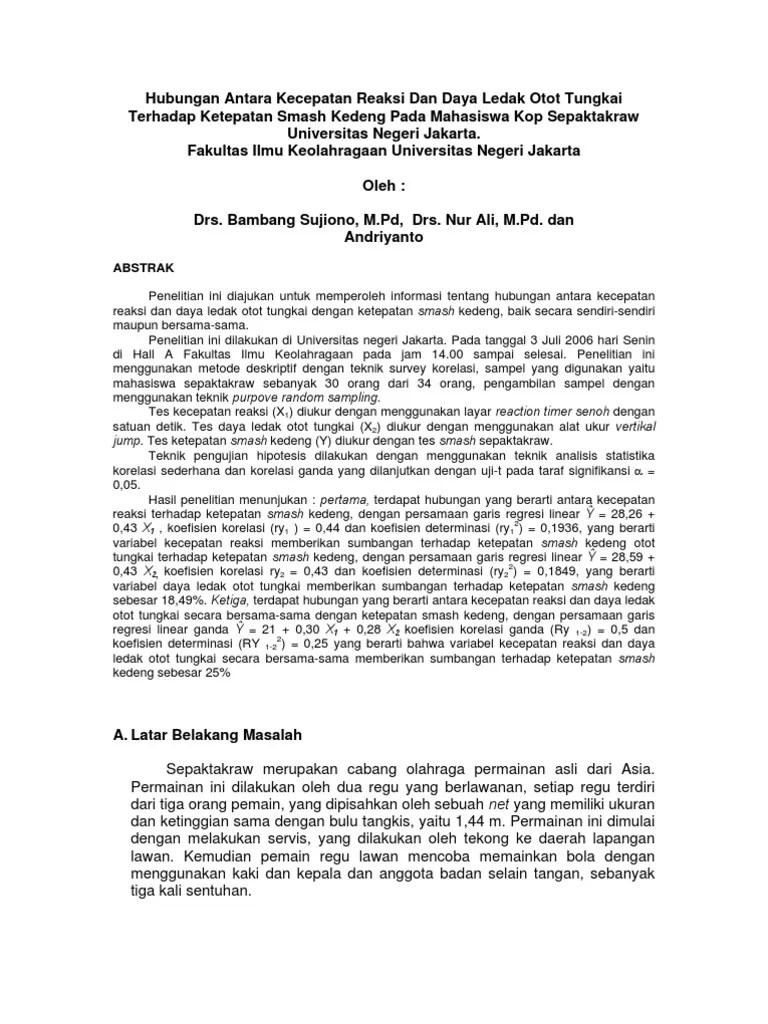 Daya Ledak Otot | PDF