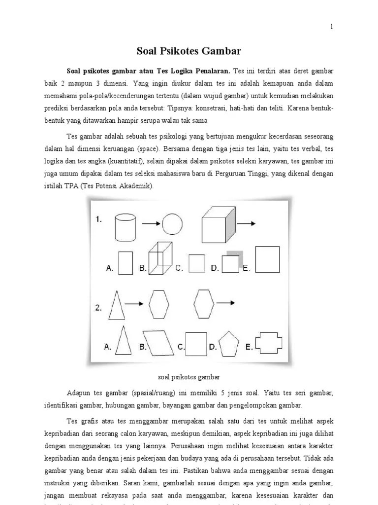 Aug 31, 2021 · contoh soal psikotes tes psikotes merupakan salah satu tahapan seleksi kerja yang wajib anda ikuti ketika anda sedang melamar pekerjaan di sebuah perusahaan. Contoh Soal Psikotes Rumah Sakit Pdf