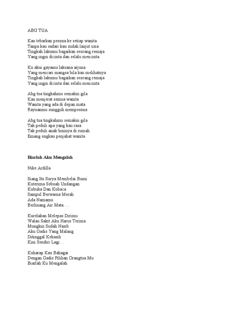 Semakin susah hati ini untuk melupakanmu. Lirik Lagu Pdf