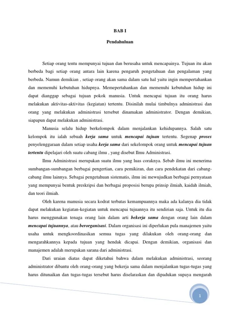 Makalah Administrasi | PDF