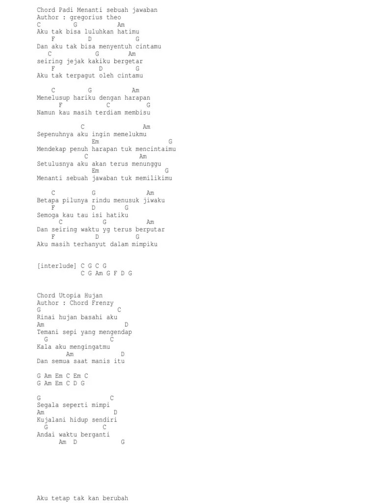 C g am seiring jejak kakiku bergetar Lagu