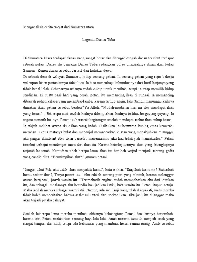 Unsur intrinsik dan ekstrinsik dalam cerita rakyat . Legenda Danau Toba Dalam Bahasa Jawa Beserta Unsur Intrinsiknya Danau Indah