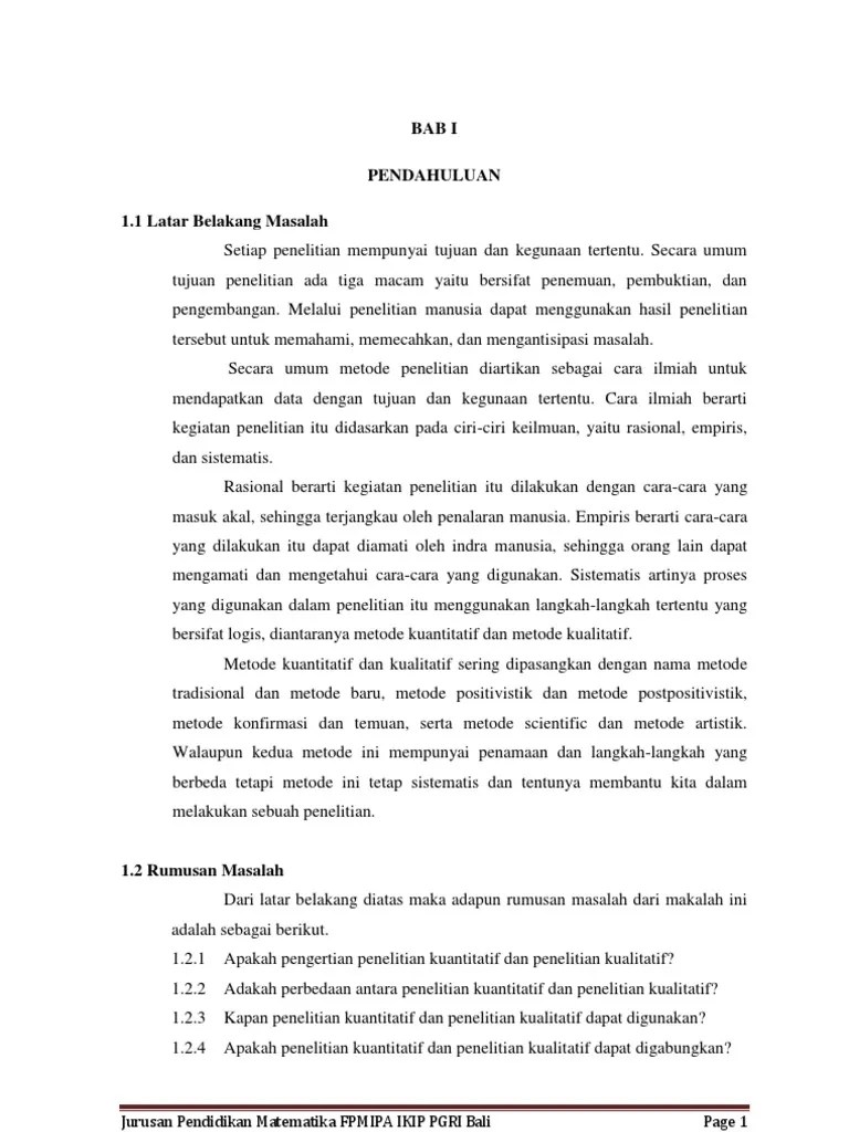 Pengertian penelitan kualitatif adalah sebuah metode yang befokus pada aspek pemahaman lebih mendalam pada sebuah masalah dari pada melihat . Buku Metode Penelitian Kuantitatif Pdf Sharaphones