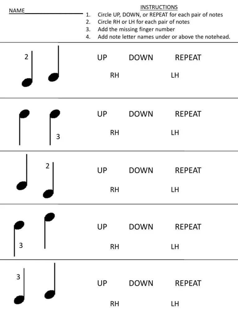 beginning piano original worksheets performing arts music theory