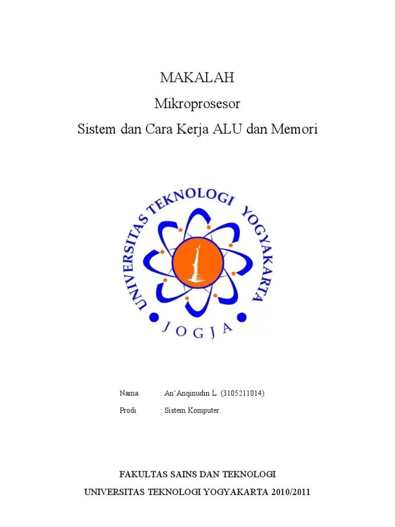 MAKALAH Mikroprosesor Cara Kerja ALU Dan Memori | PDF