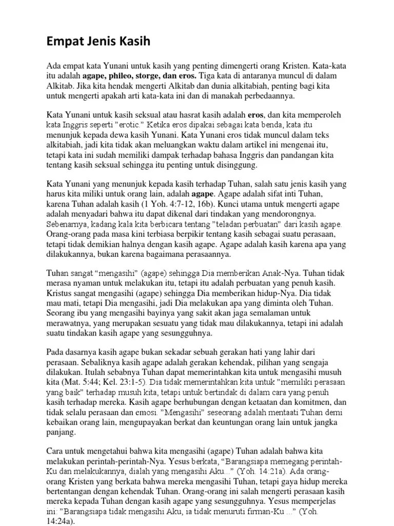 Empat Jenis Kasih | PDF