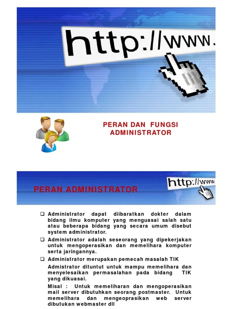 Peran Dan Fungsi Admin | PDF