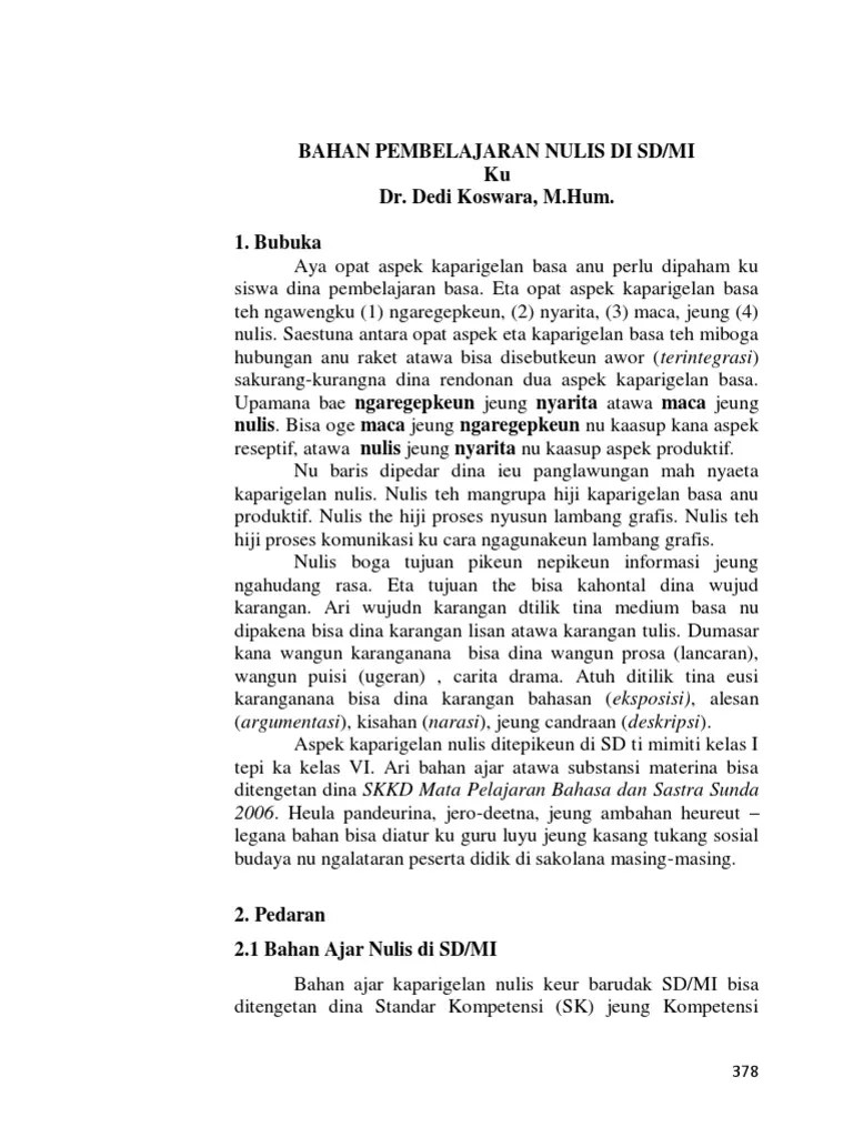 Kumpulan Makalah Bahasa Sunda | PDF