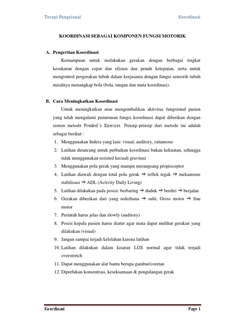 Pengertian Koordinasi | PDF