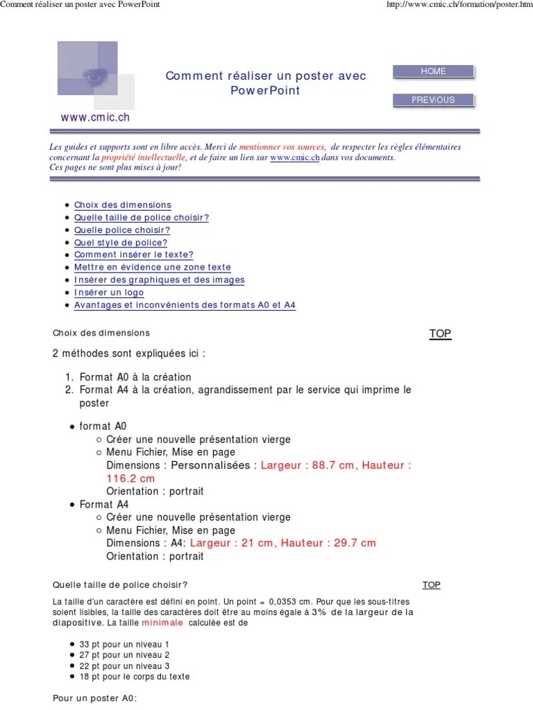 / you can also use the dpi to change the image size when it comes to. Comment Realiser Un Poster Avec Powerpoint Pdf Microsoft Powerpoint Mise En Page