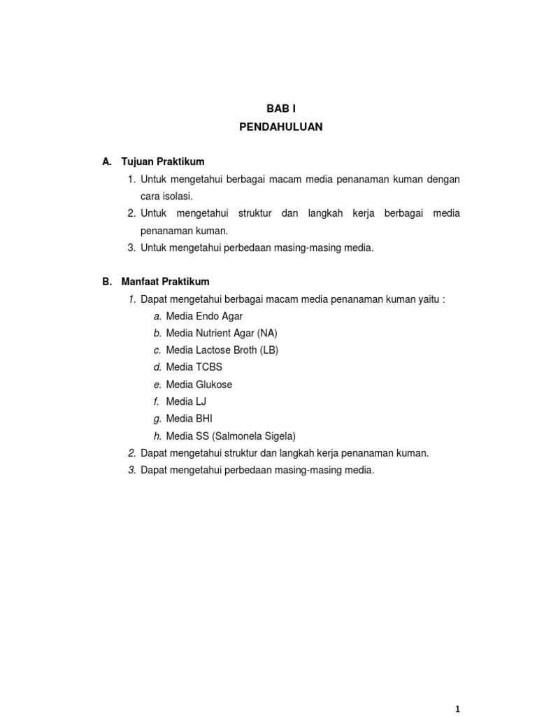 BAB I-Dapus Praktikum. 3 | PDF