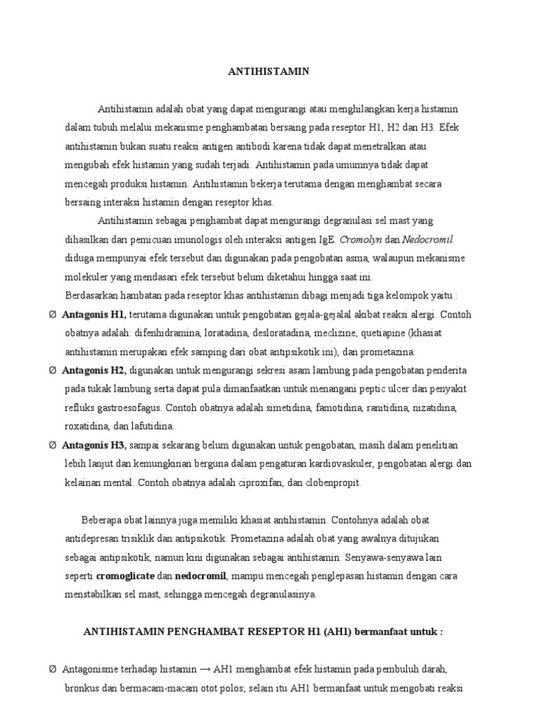 ANTIHISTAMIN | PDF