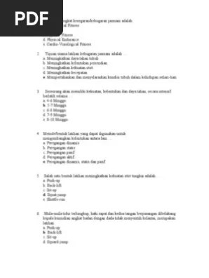 We did not find results for: Kumpulan Soal Penjas 50 Soal Berserta Jawaban 5 Pdf
