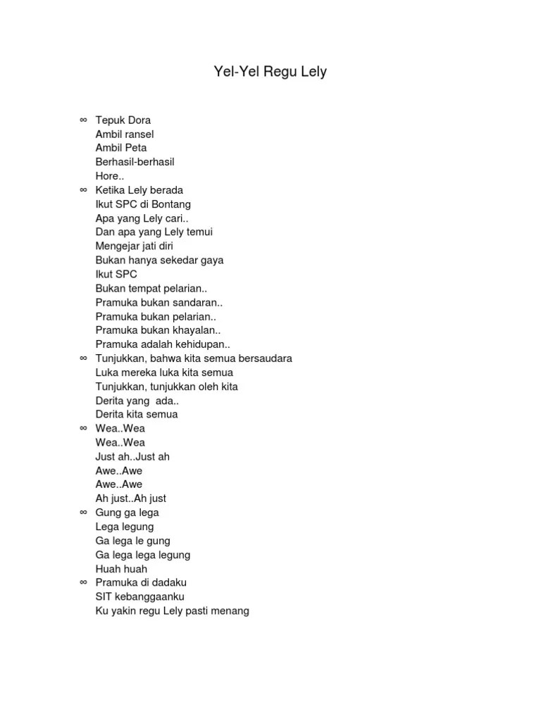 Yel2 Pramuka - Blog Materi Pramuka