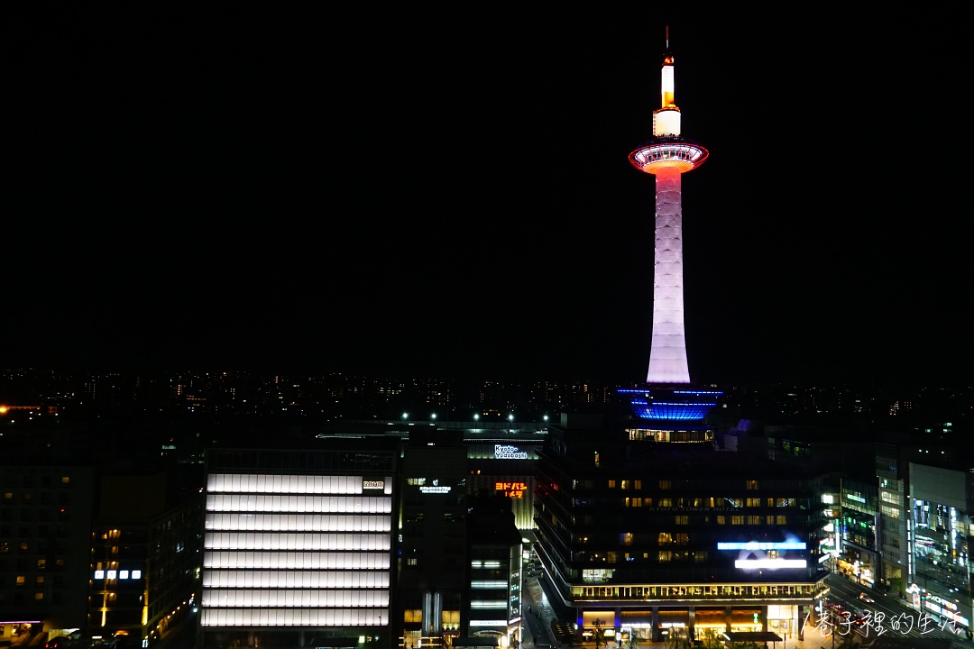 【京都塔夜景】京都最高建築 + 京都站前七彩水舞，可遠眺清水寺、全京都景色