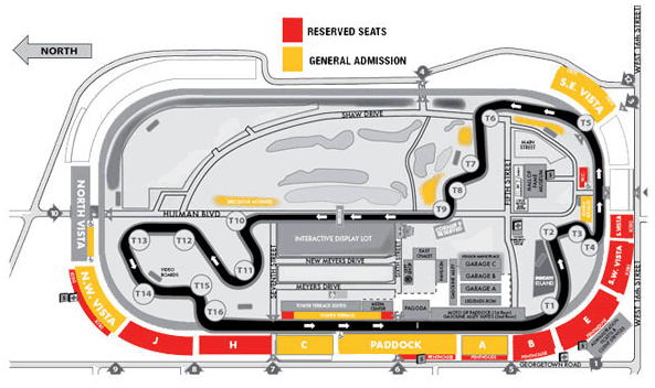 Indianapolis Motor Speedway Map : Motogp At Indianapolis Grand Prix Information