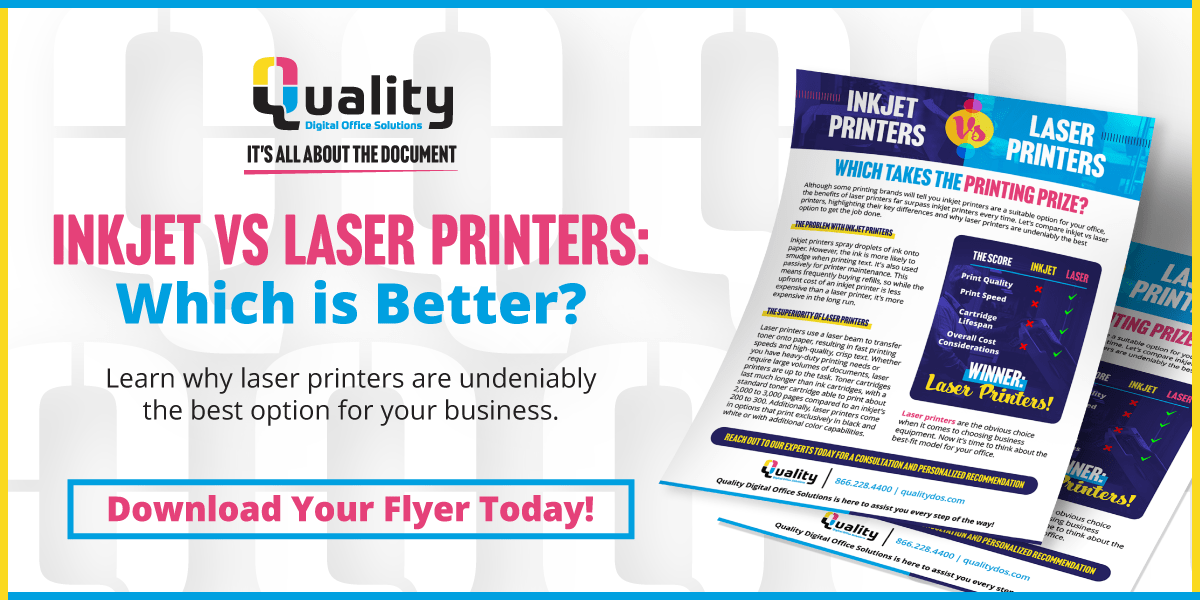 Are inkjet printers better than laser