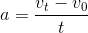 rumus percepatan