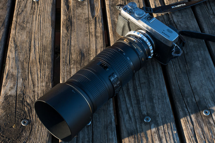 Nikon Fマウントの銘レンズを、富士フィルムの美しい色のカメラで