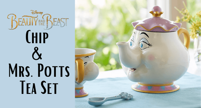 Potts chip tea pot & cup set teapot mug. This Chip Mrs Potts Teapot Set Brings Magic To Tea Time Inside The Magic